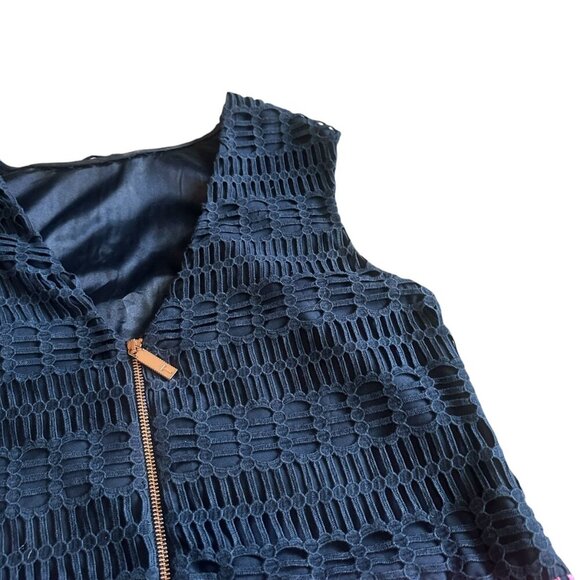 Ted Baker London Dahil Marina Mosaic Lace Tunic Dress Ombre Cocktail Size 4 - Picture 7 of 12